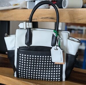 REED Reed Krakoff For Kohl's Atlantique Perforated 2-tone Purse w/ Pouch